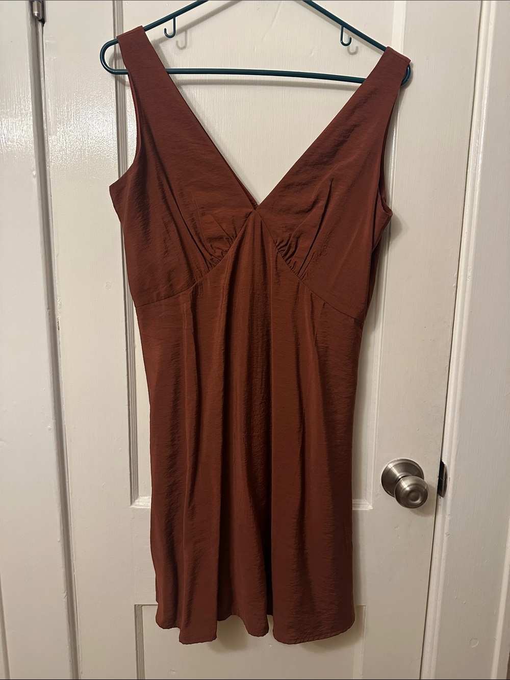 GAP Sleeveless Mini Dress in Rust